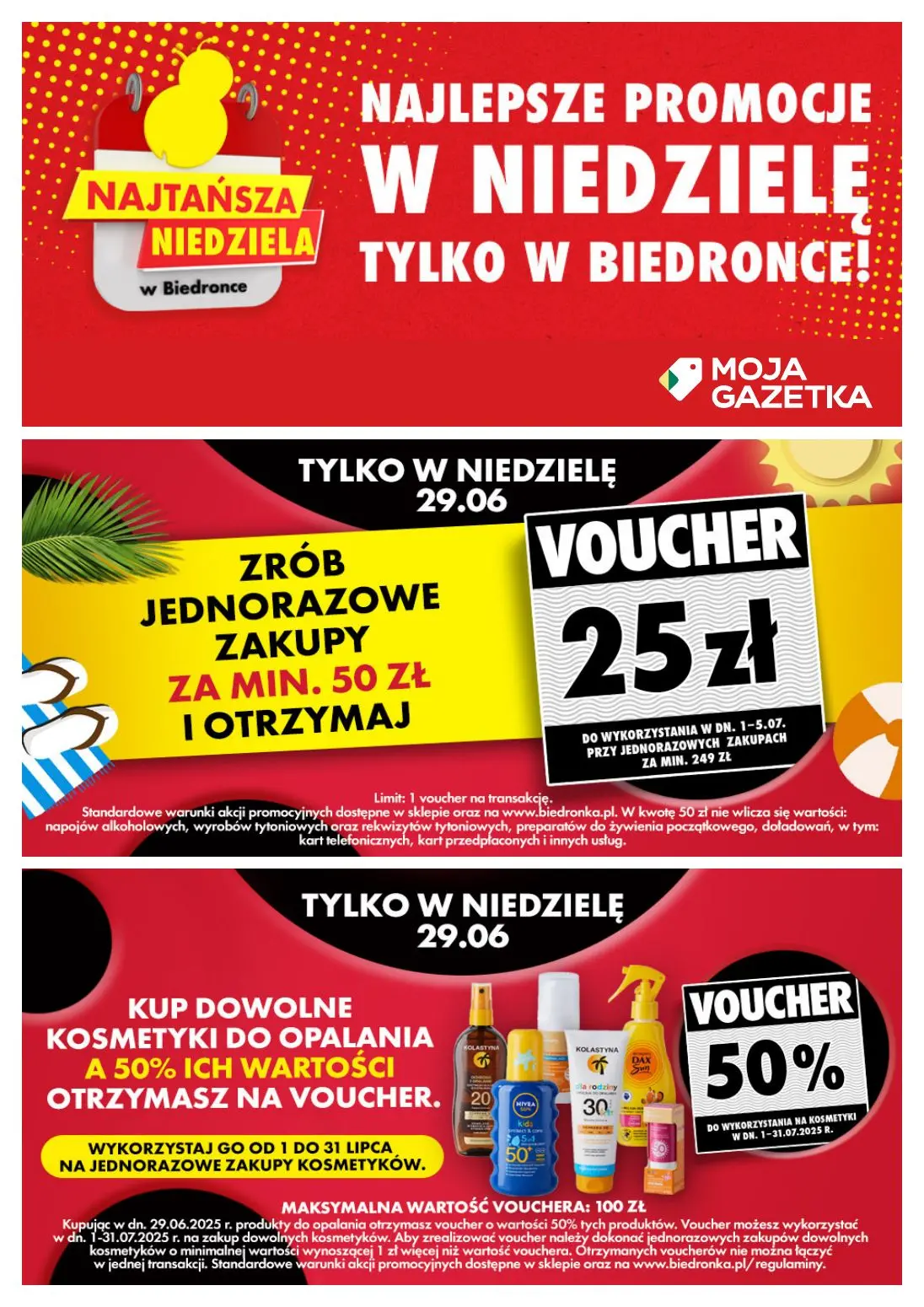 gazetka promocyjna Biedronka Najlepsze promocje w niedzielę tylko w Biedronce - Strona 1