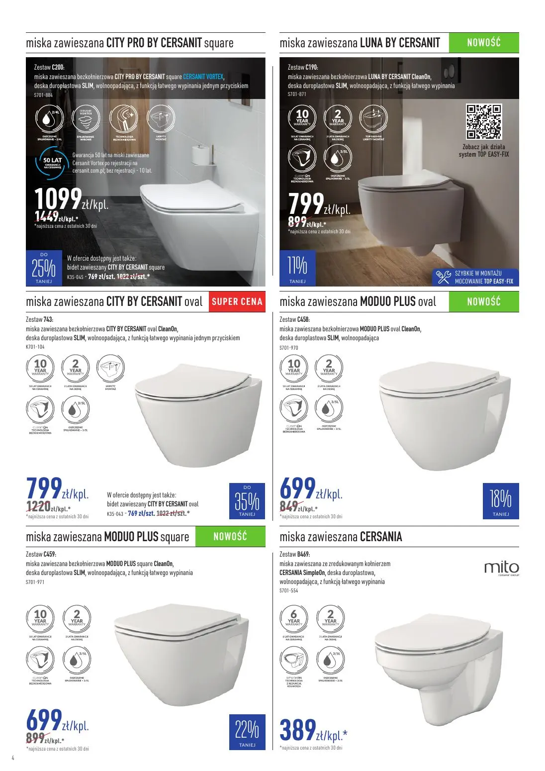 gazetka promocyjna Cersanit Moc promocji - Strona 4