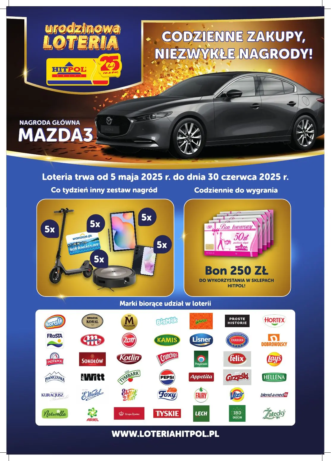 gazetka promocyjna Hitpol Urodzinowa Loteria Hitpol! - Strona 1