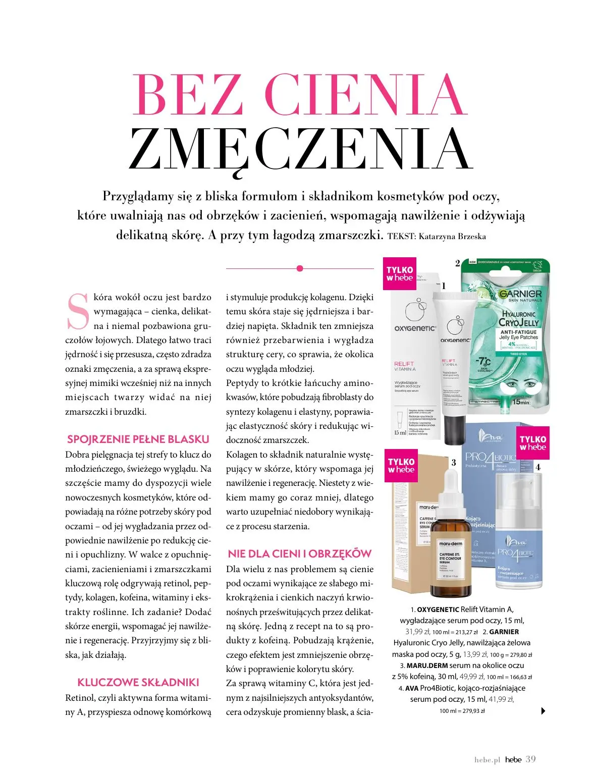 gazetka promocyjna hebe Sztuka celebrowania życia! - Strona 39