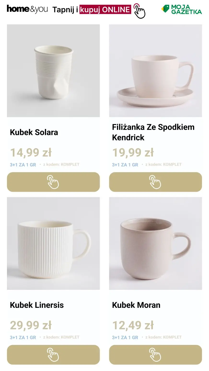 gazetka promocyjna home&you Wielosztukuj kubki 🍵
3 + 1! - Strona 2