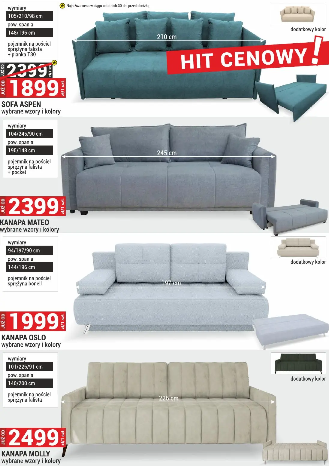 gazetka promocyjna Merkury Market Meble - Wypoczynki - Materace - Strona 11