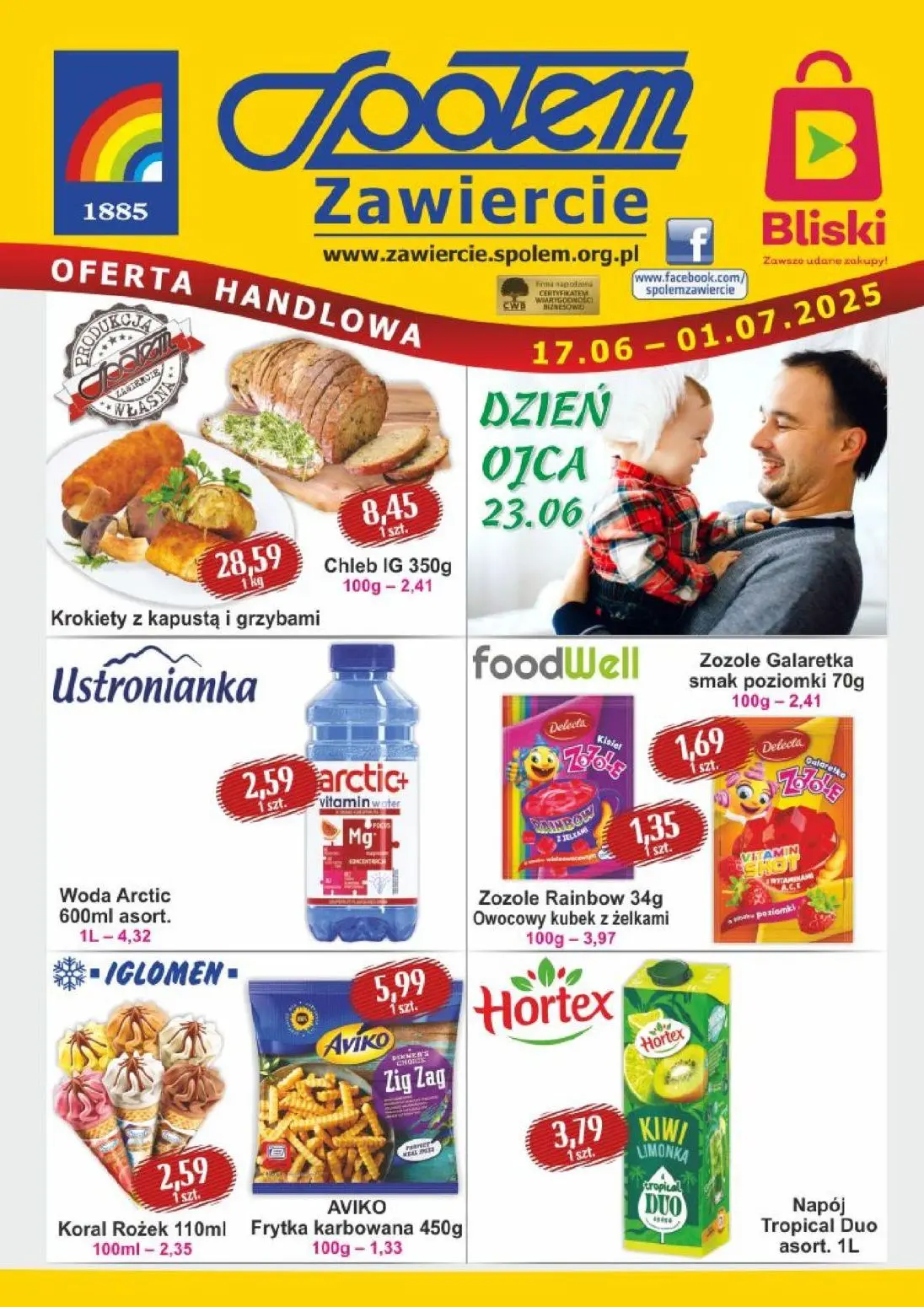 gazetka promocyjna Społem Zawiercie Zawsze udane zakupy! - Strona 1
