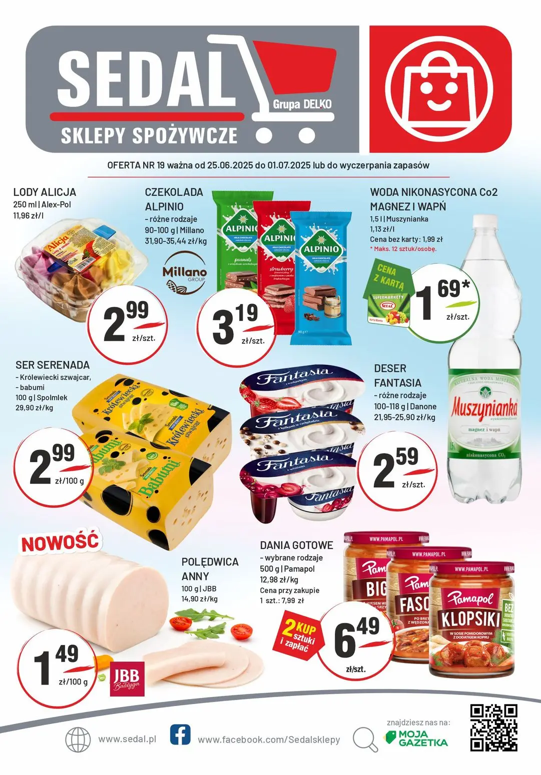 gazetka promocyjna Sedal Sklepy spożywcze - Strona 1