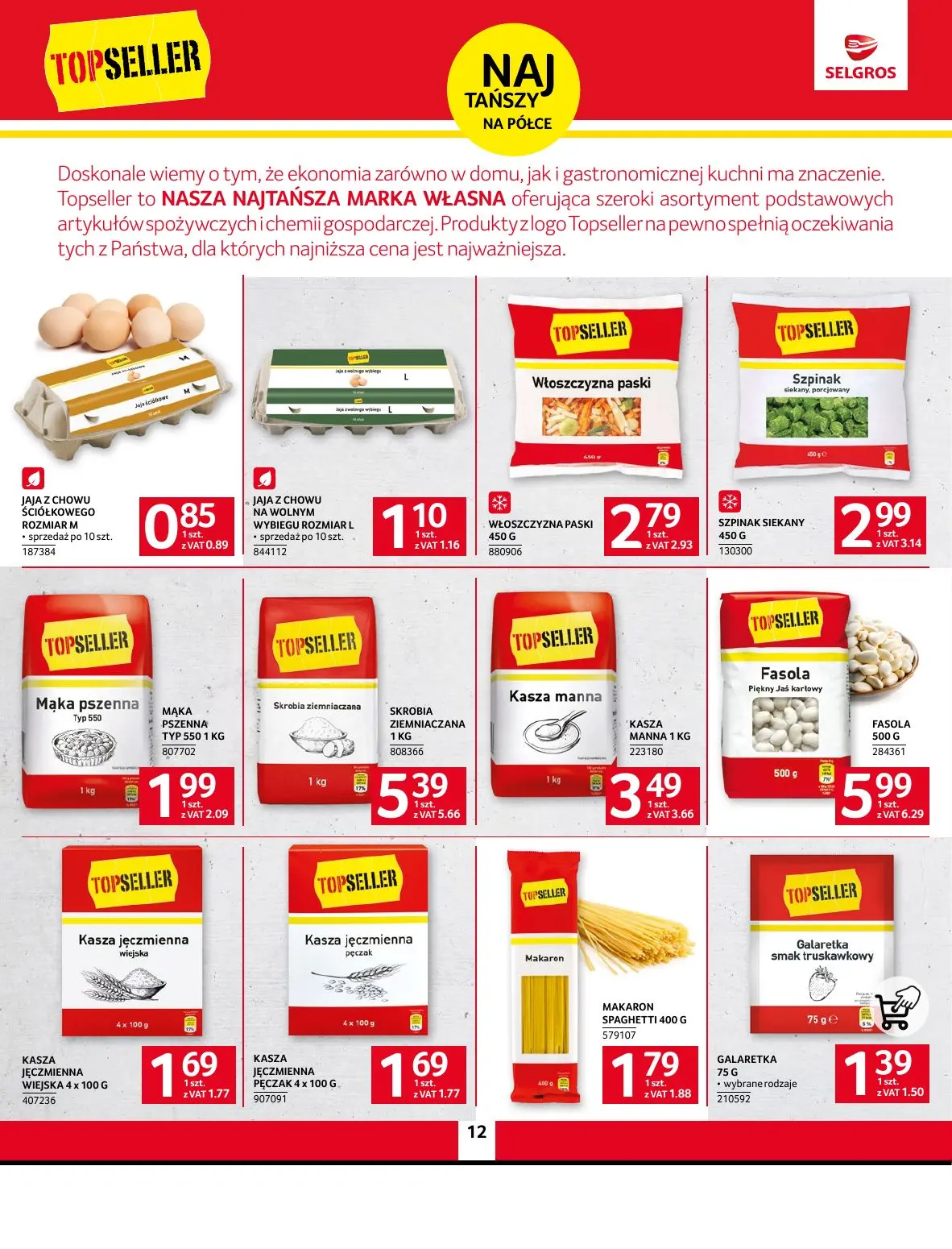 gazetka promocyjna SELGROS Oferta Spożywcza - Strona 12