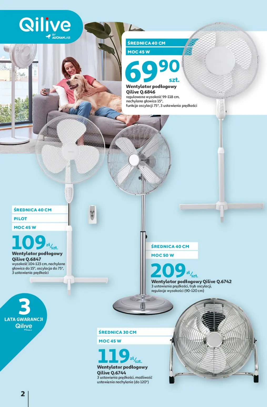 gazetka promocyjna Auchan Wentylatory, klimatyzatory - Strona 2