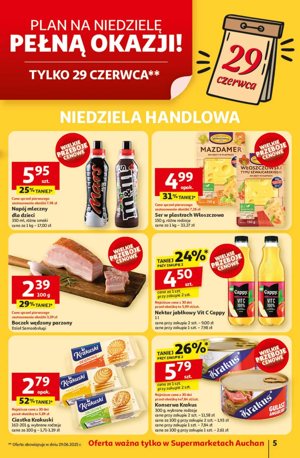 gazetka promocyjna Auchan Supermarket Wielkie przeboje cenowe - Strona 7