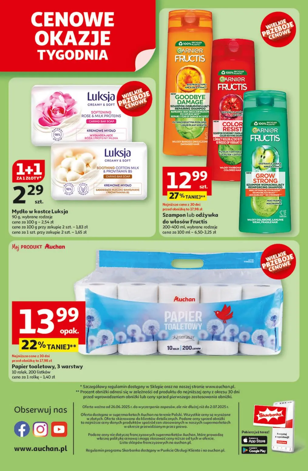 gazetka promocyjna Auchan Supermarket Wielkie przeboje cenowe - Strona 14