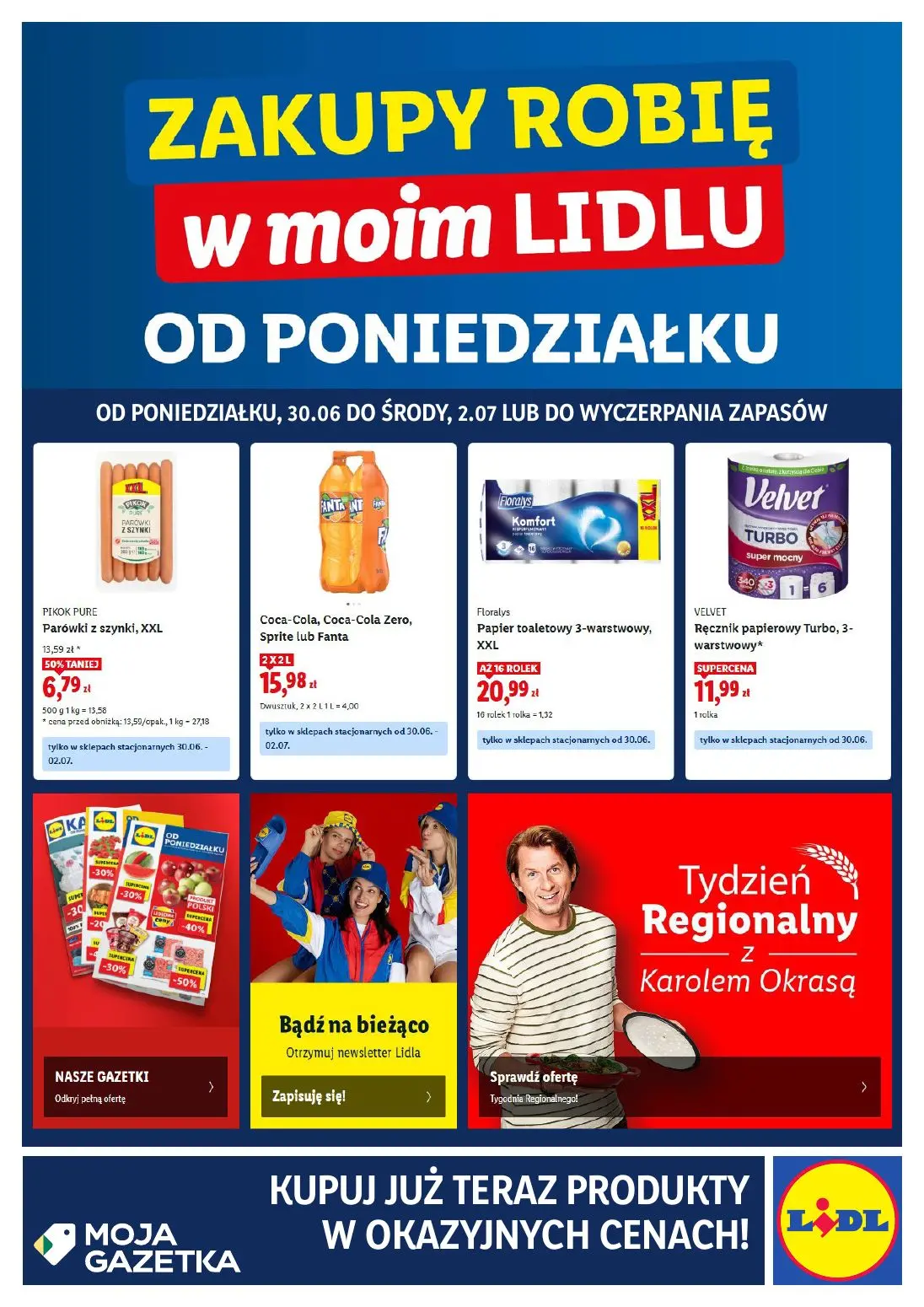gazetka promocyjna LIDL Zakupy robię w moim Lidlu od poniedziałku - Strona 1