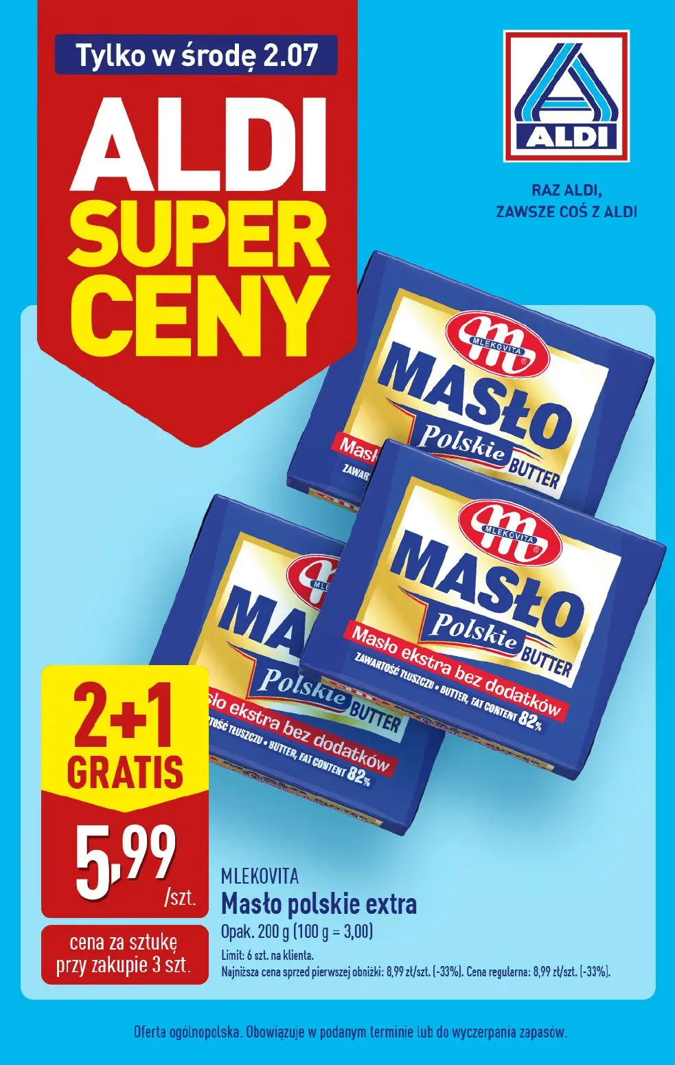 gazetka promocyjna ALDI Tylko w ŚRODĘ - Strona 1