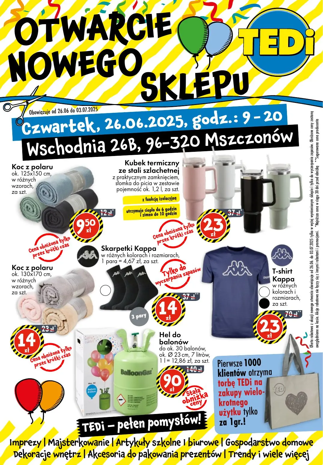 gazetka promocyjna TEDi Mszczonów - otwarcie nowego sklepu - Strona 1