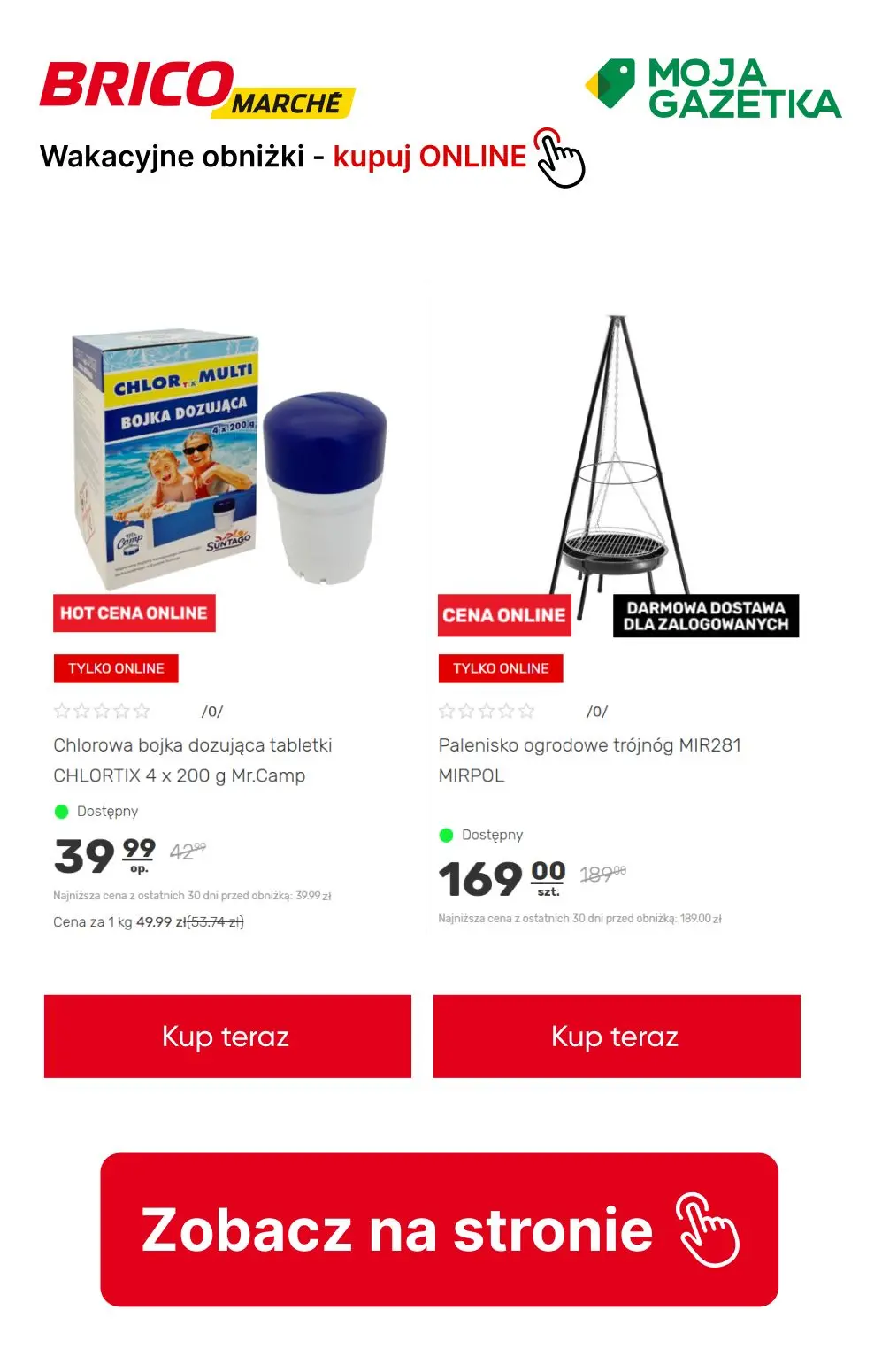 gazetka promocyjna BRICOMARCHE Wakacyjne OBNIŻKI! - świetne ceny na wakacyjne produkty. - Strona 10