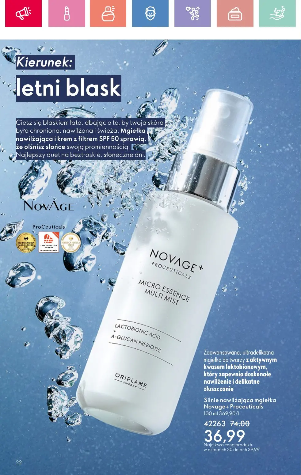 gazetka promocyjna ORIFLAME RELAKS NA RIWIERZE - Strona 22