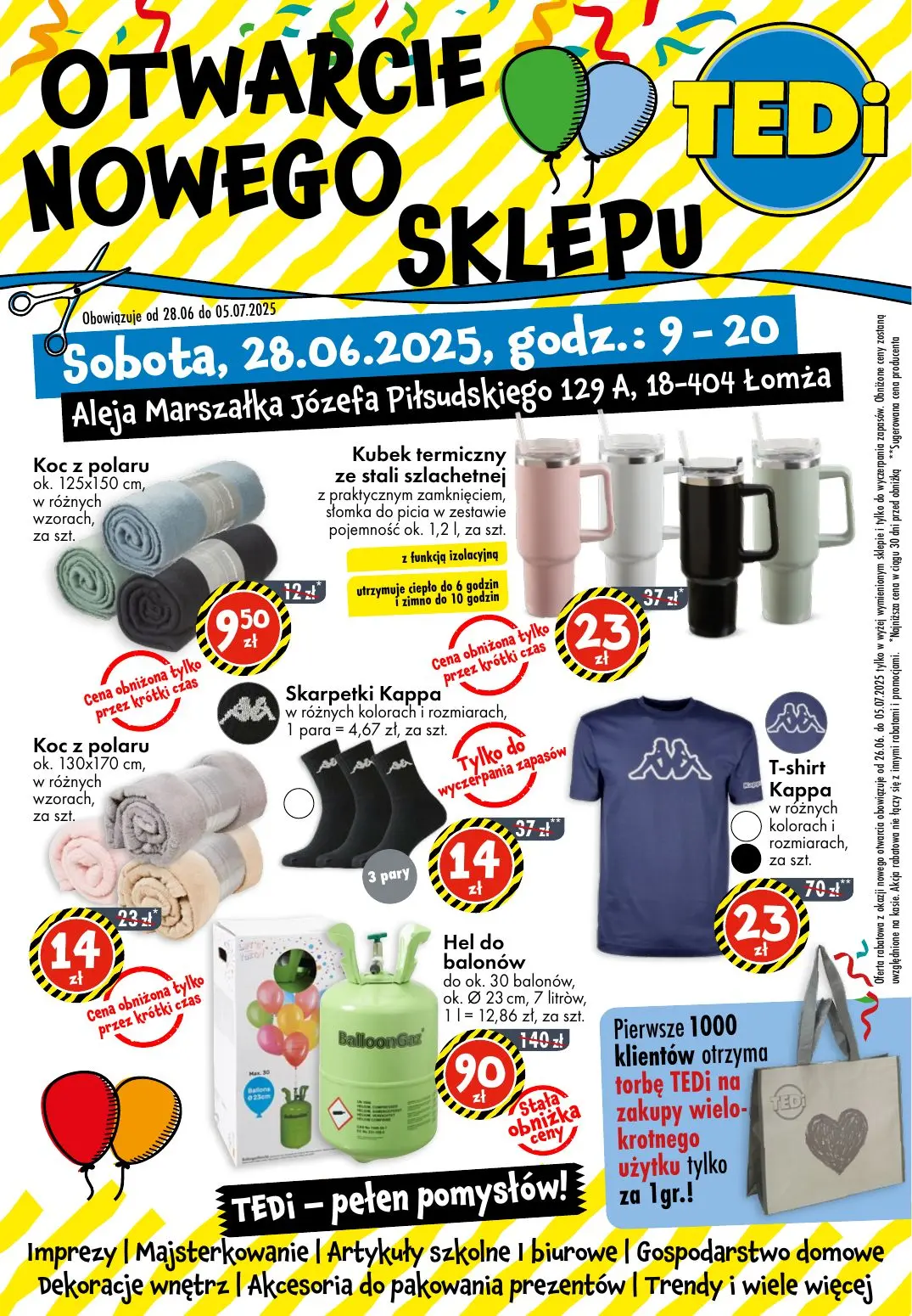 gazetka promocyjna TEDi Łomża - otwarcie nowego sklepu - Strona 1