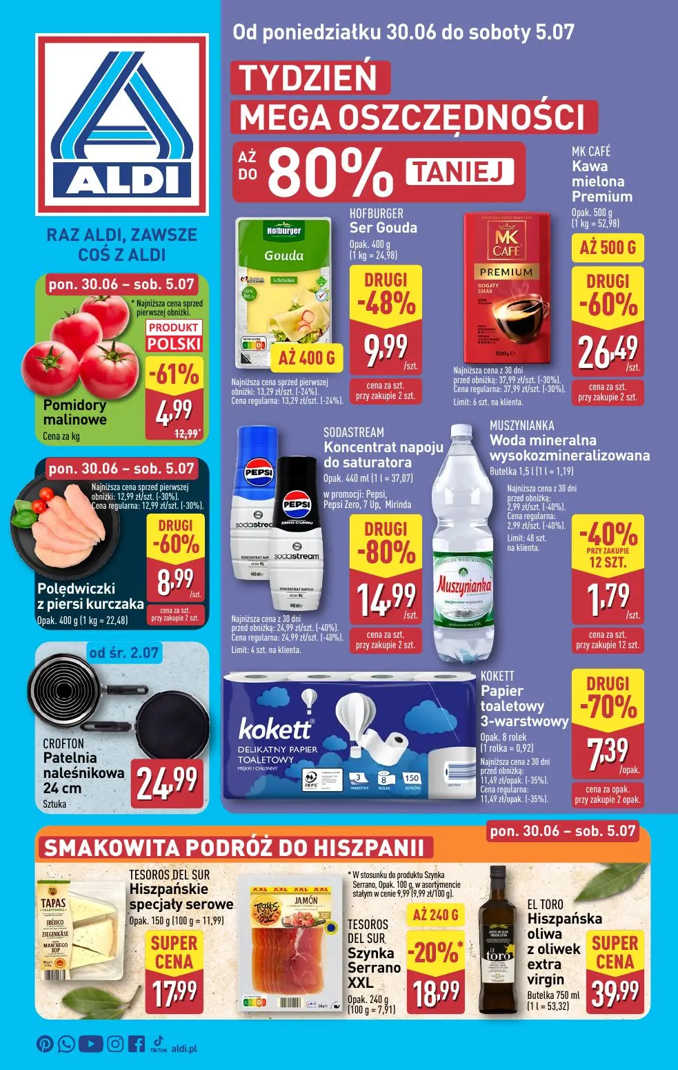 gazetka promocyjna ALDI Tydzień mega oszczędności - Strona 1