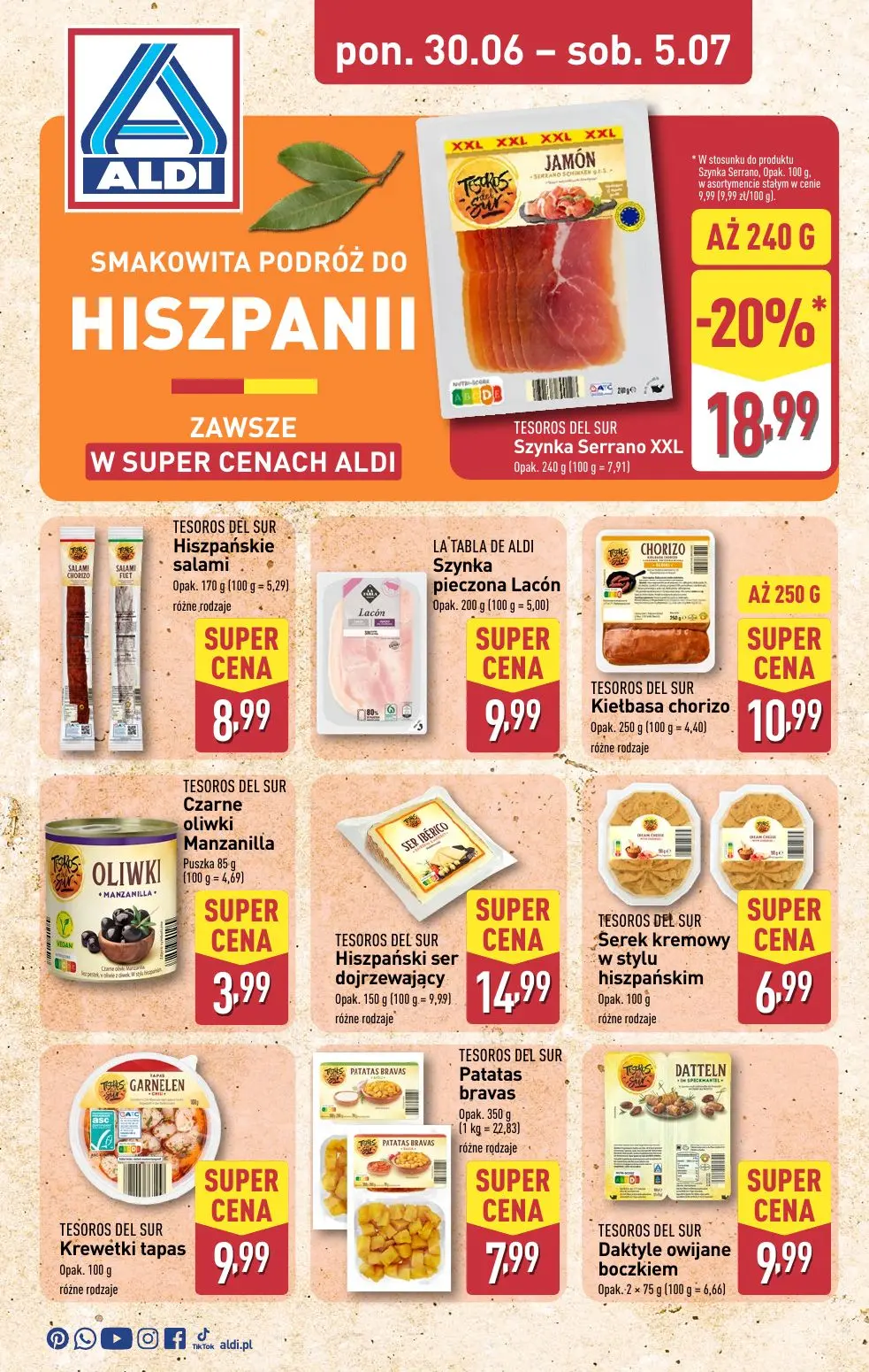 gazetka promocyjna ALDI Tydzień hiszpański - Strona 1