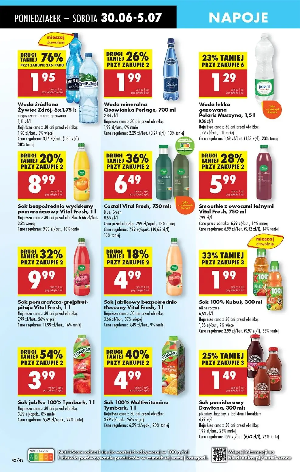 gazetka promocyjna Biedronka Od poniedziałku. Lada tradycyjna - Strona 58