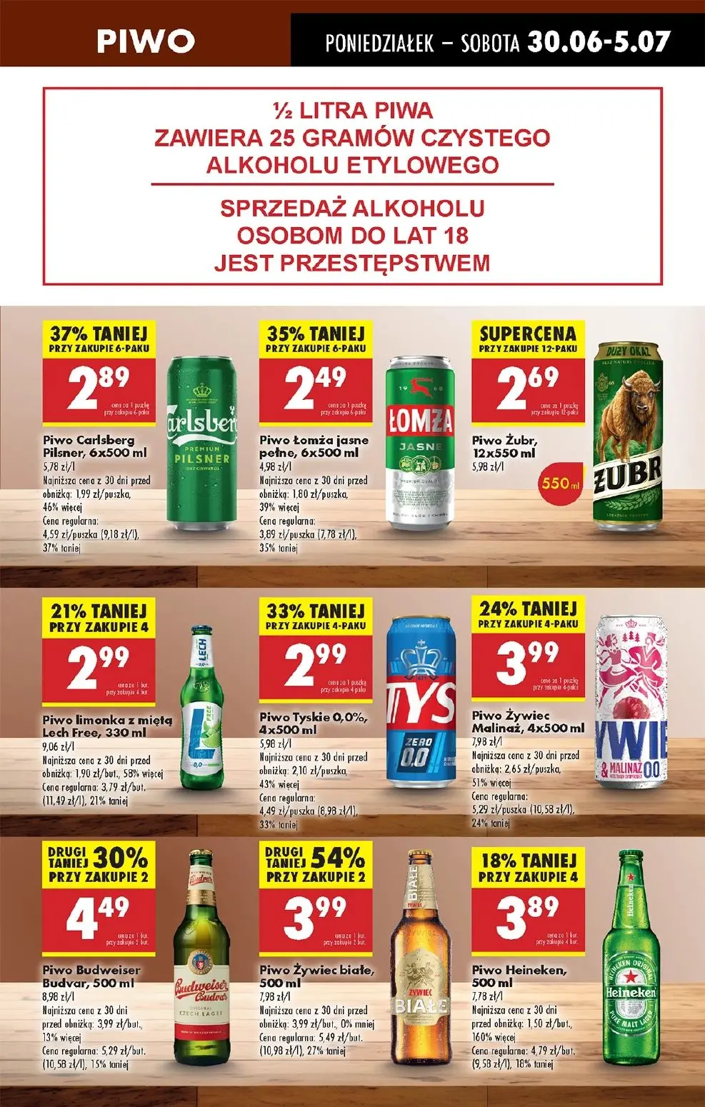 gazetka promocyjna Biedronka Od poniedziałku. Lada tradycyjna - Strona 61
