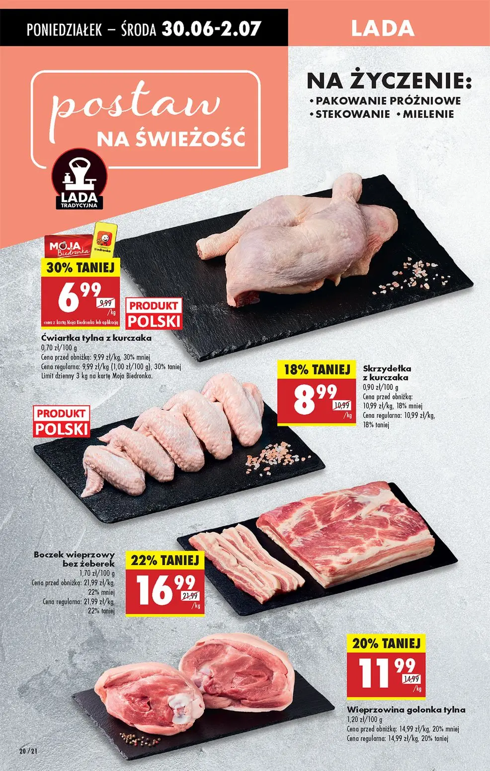 gazetka promocyjna Biedronka Od poniedziałku - lada tradycyjna - Strona 20