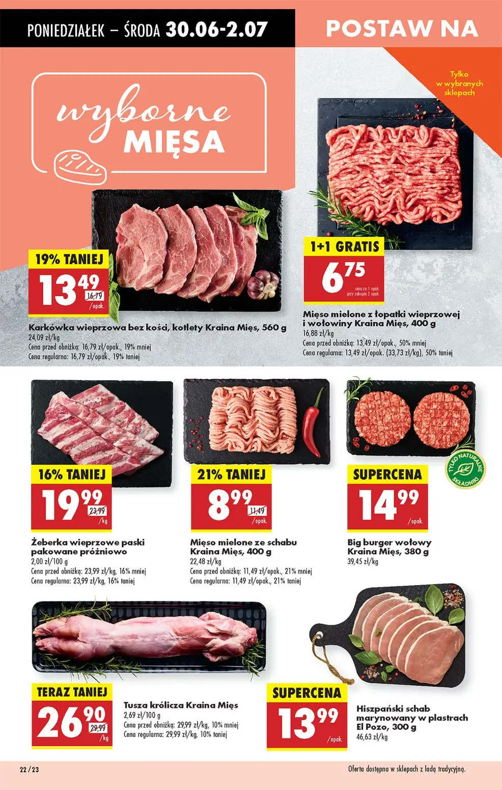 gazetka promocyjna Biedronka Od poniedziałku - lada tradycyjna - Strona 22