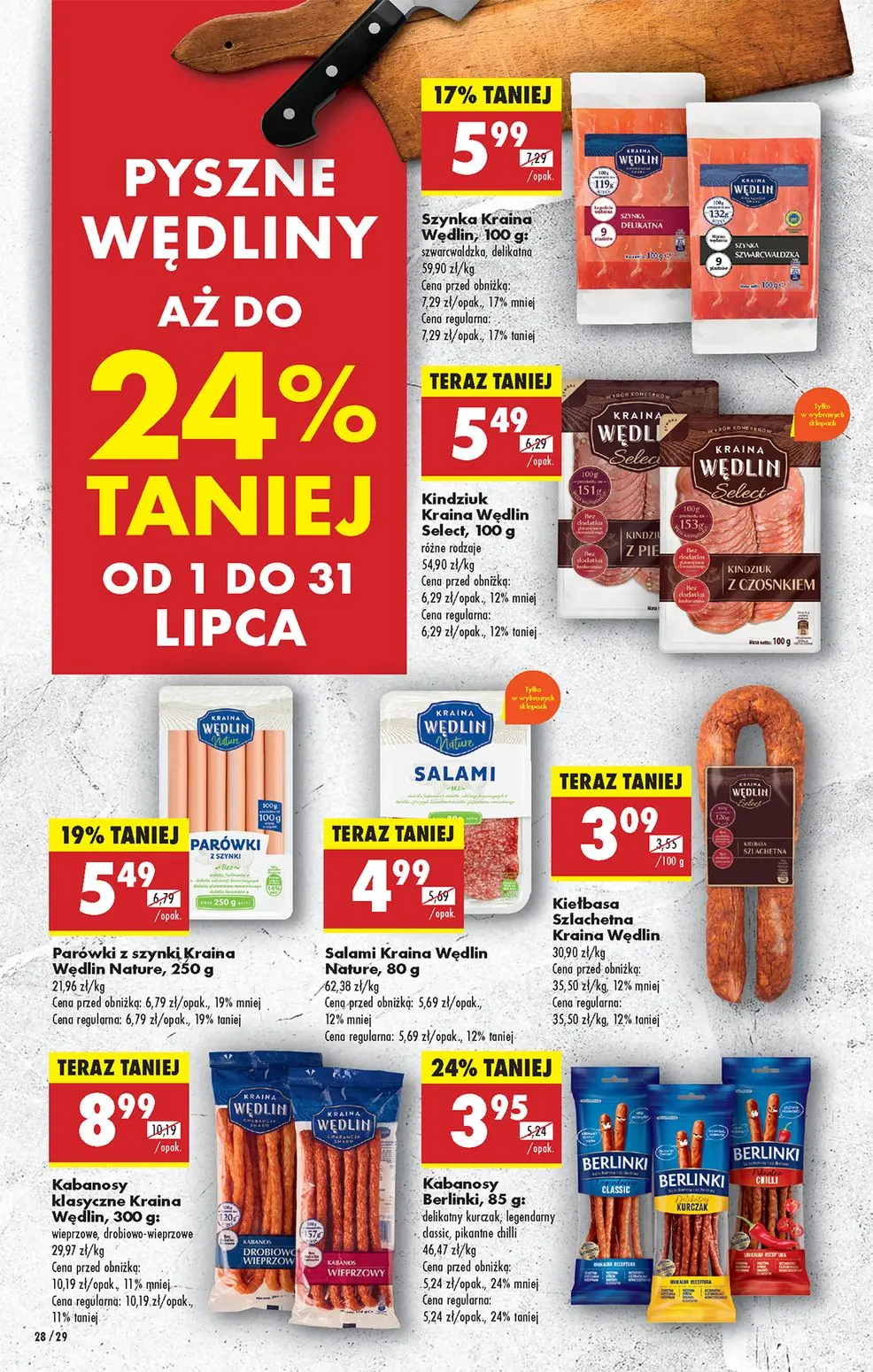 gazetka promocyjna Biedronka Od poniedziałku - lada tradycyjna - Strona 28
