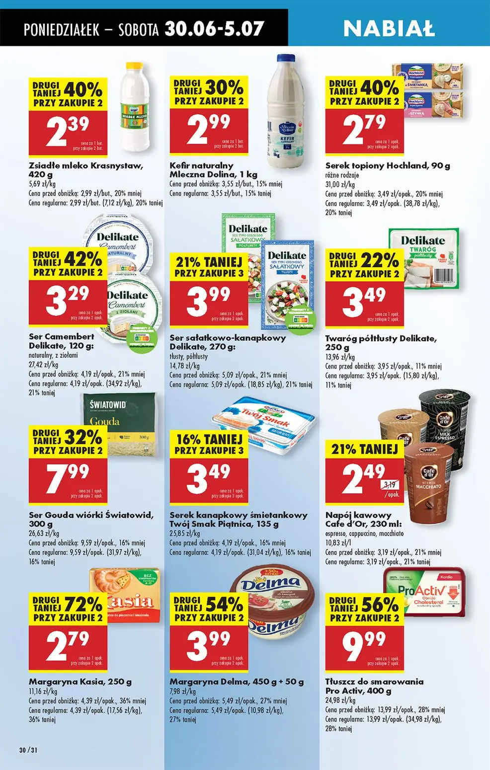 gazetka promocyjna Biedronka Od poniedziałku - lada tradycyjna - Strona 30