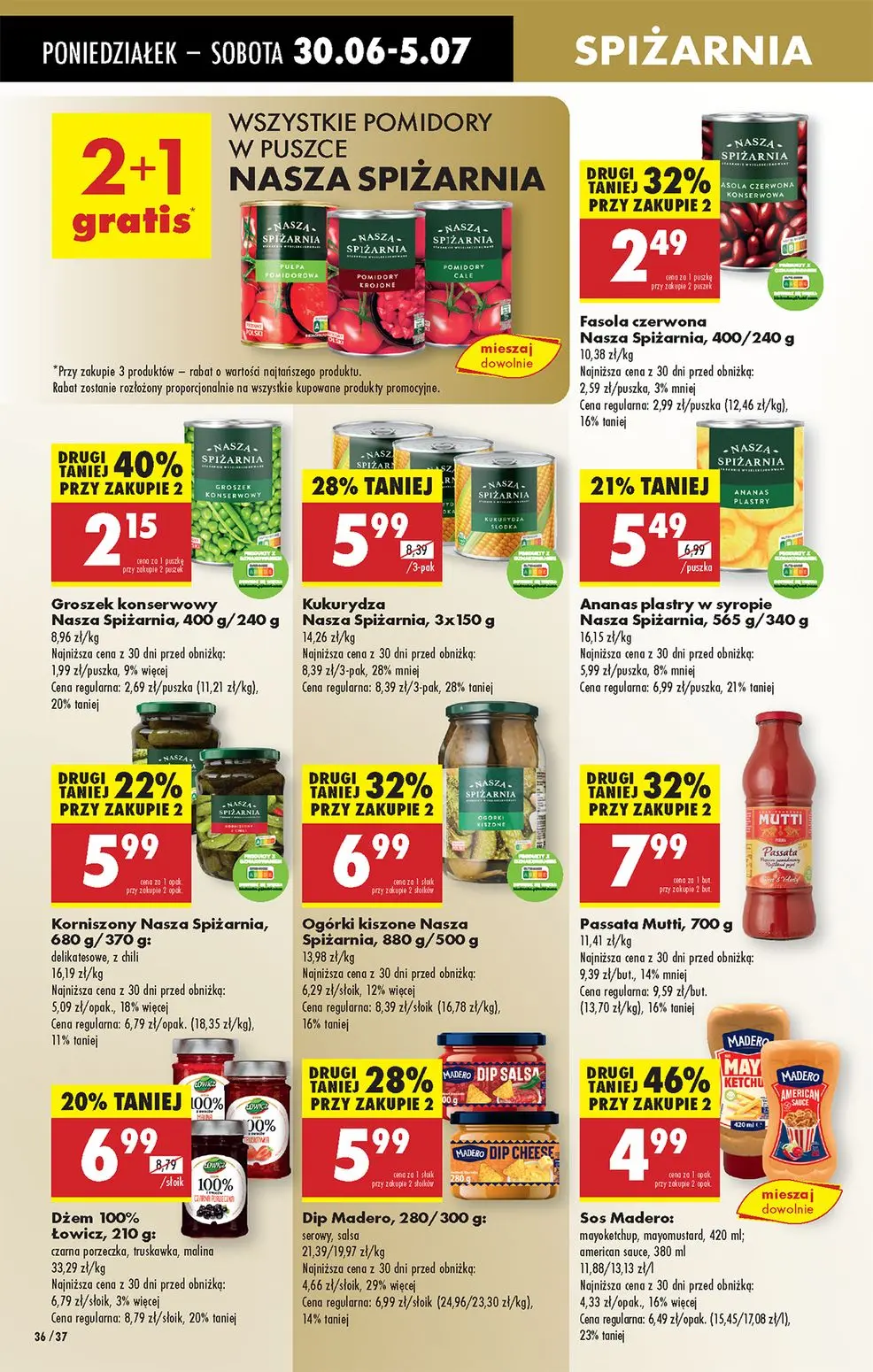 gazetka promocyjna Biedronka Od poniedziałku - lada tradycyjna - Strona 36