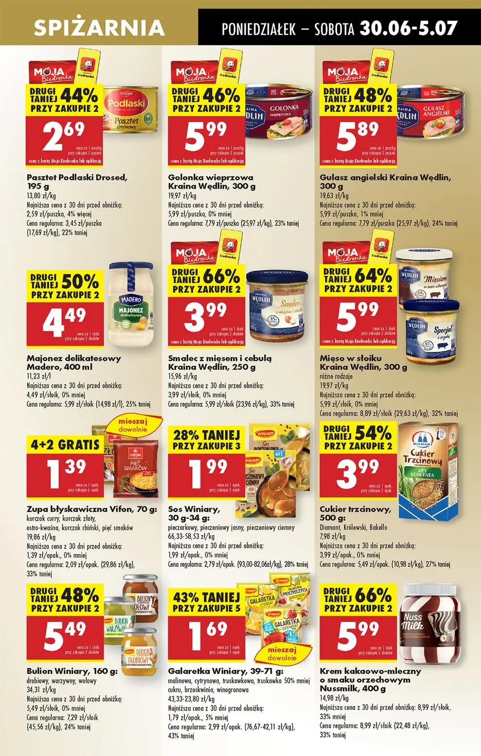 gazetka promocyjna Biedronka Od poniedziałku - lada tradycyjna - Strona 37