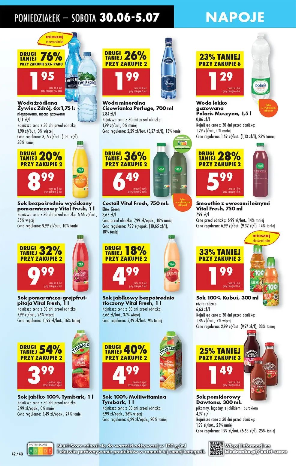 gazetka promocyjna Biedronka Od poniedziałku - lada tradycyjna - Strona 42