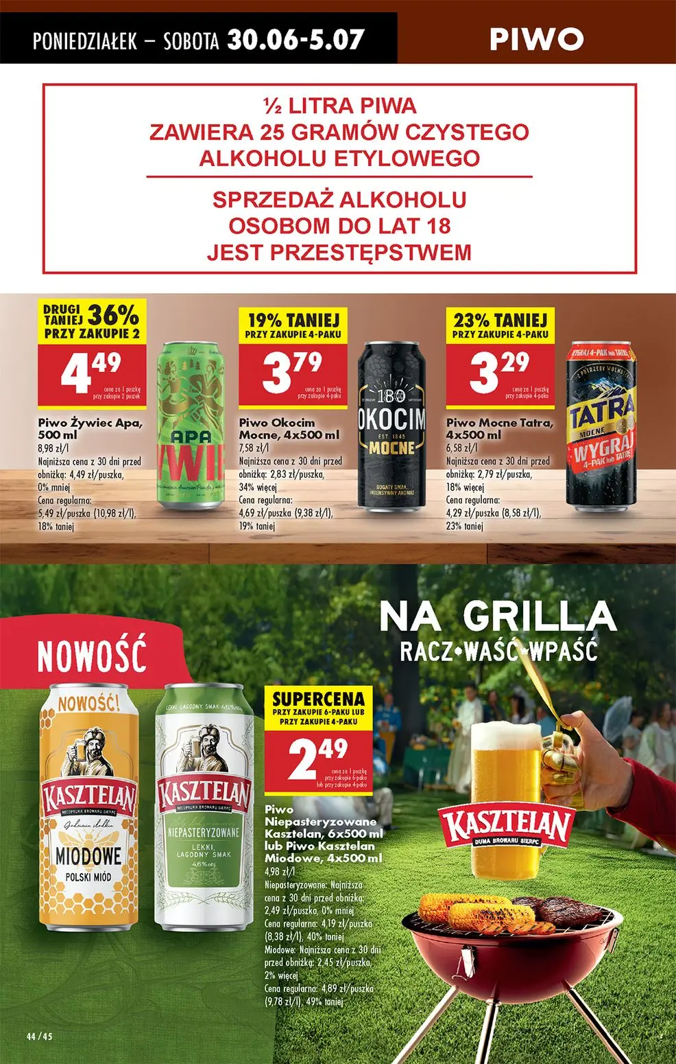 gazetka promocyjna Biedronka Od poniedziałku - lada tradycyjna - Strona 44