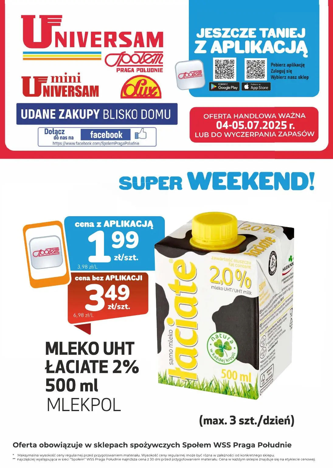 gazetka promocyjna Społem Praga Super Weekend - Strona 1