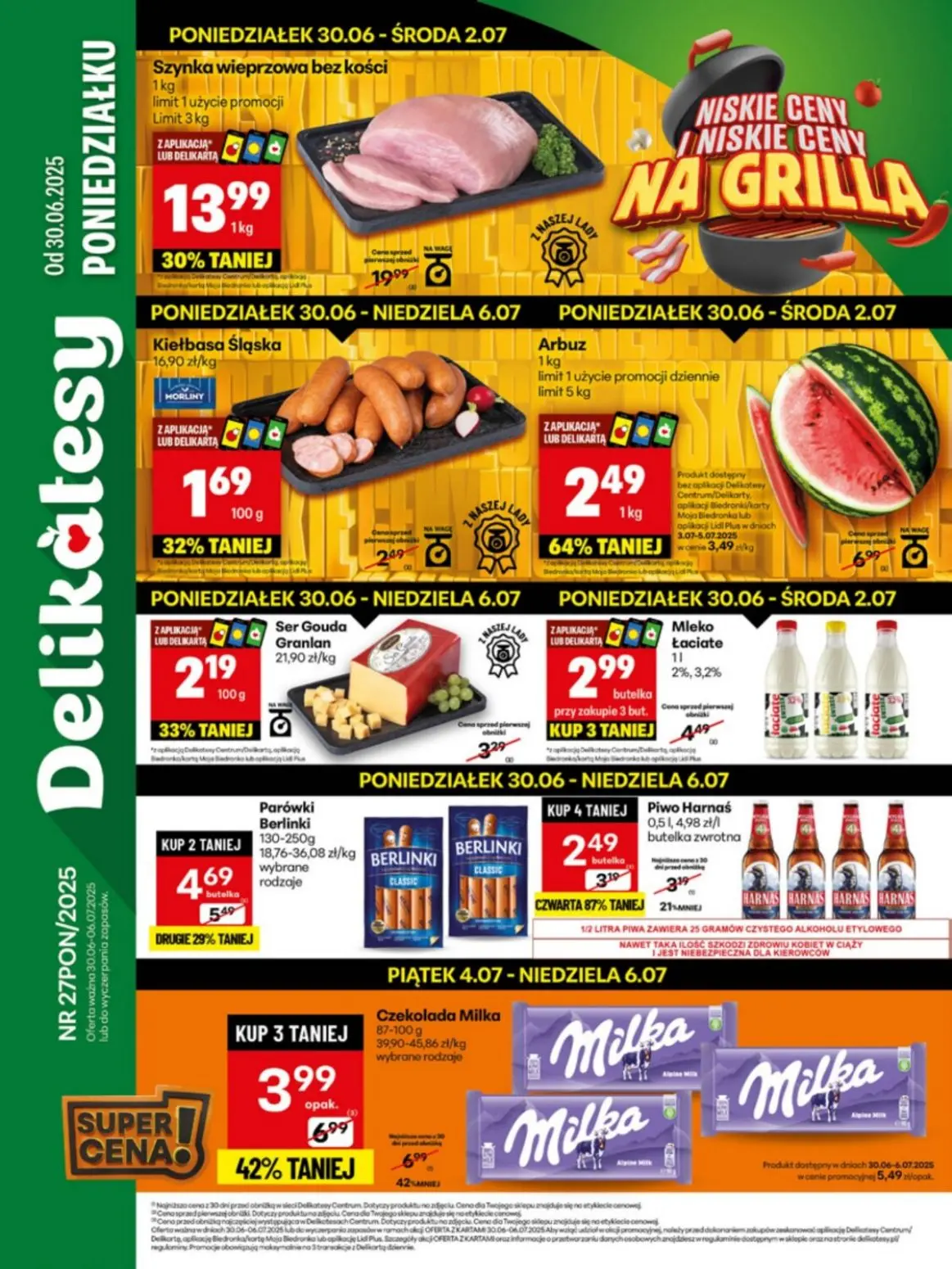 gazetka promocyjna Delikatesy Centrum Od poniedziałku - Strona 1