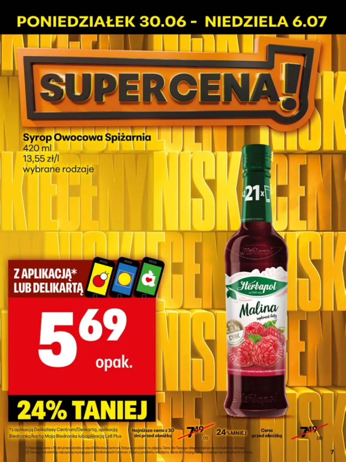 gazetka promocyjna Delikatesy Centrum Od poniedziałku - Strona 7