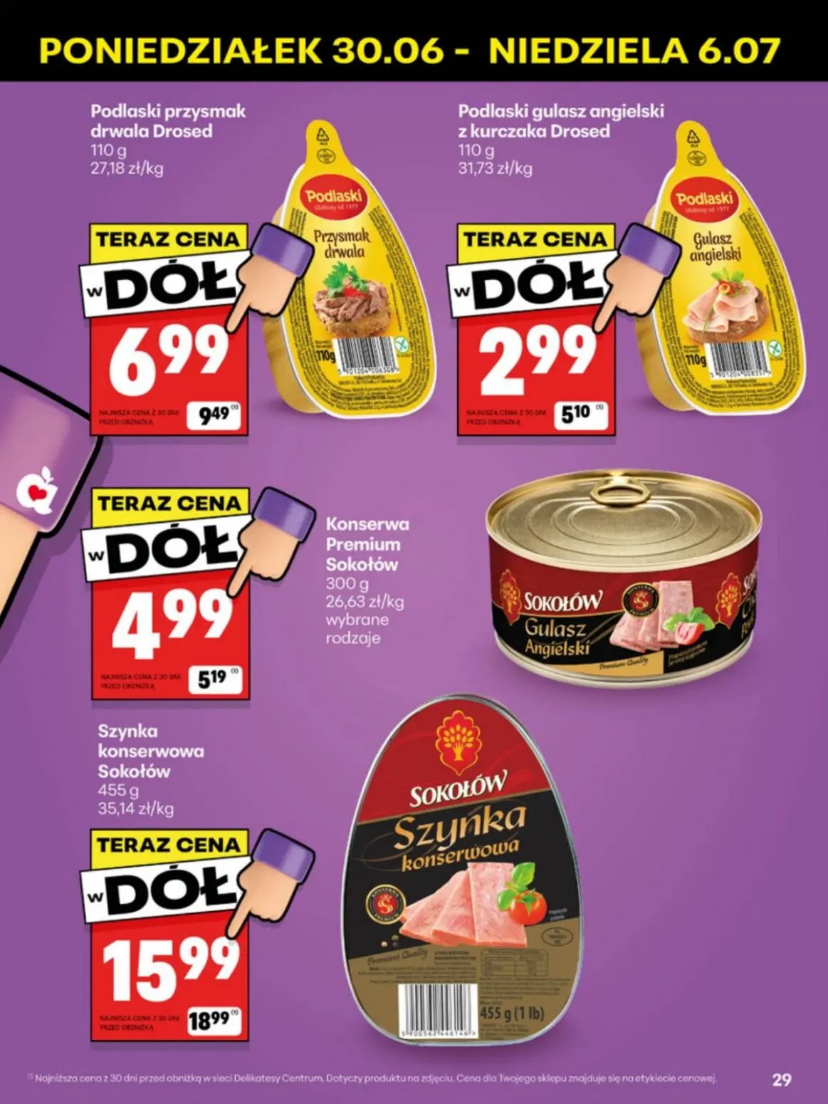 gazetka promocyjna Delikatesy Centrum Od poniedziałku - Strona 29