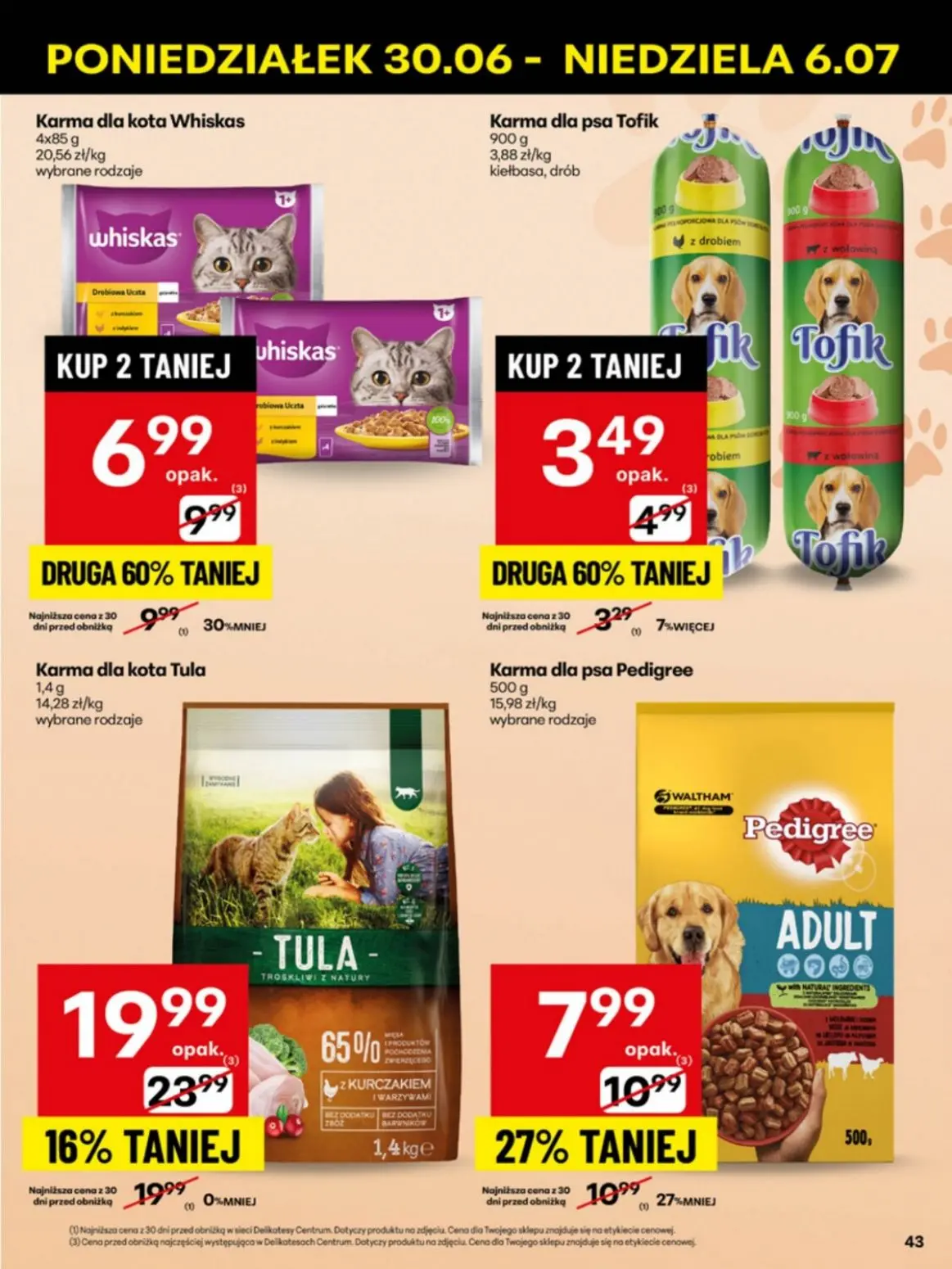 gazetka promocyjna Delikatesy Centrum Od poniedziałku - Strona 43