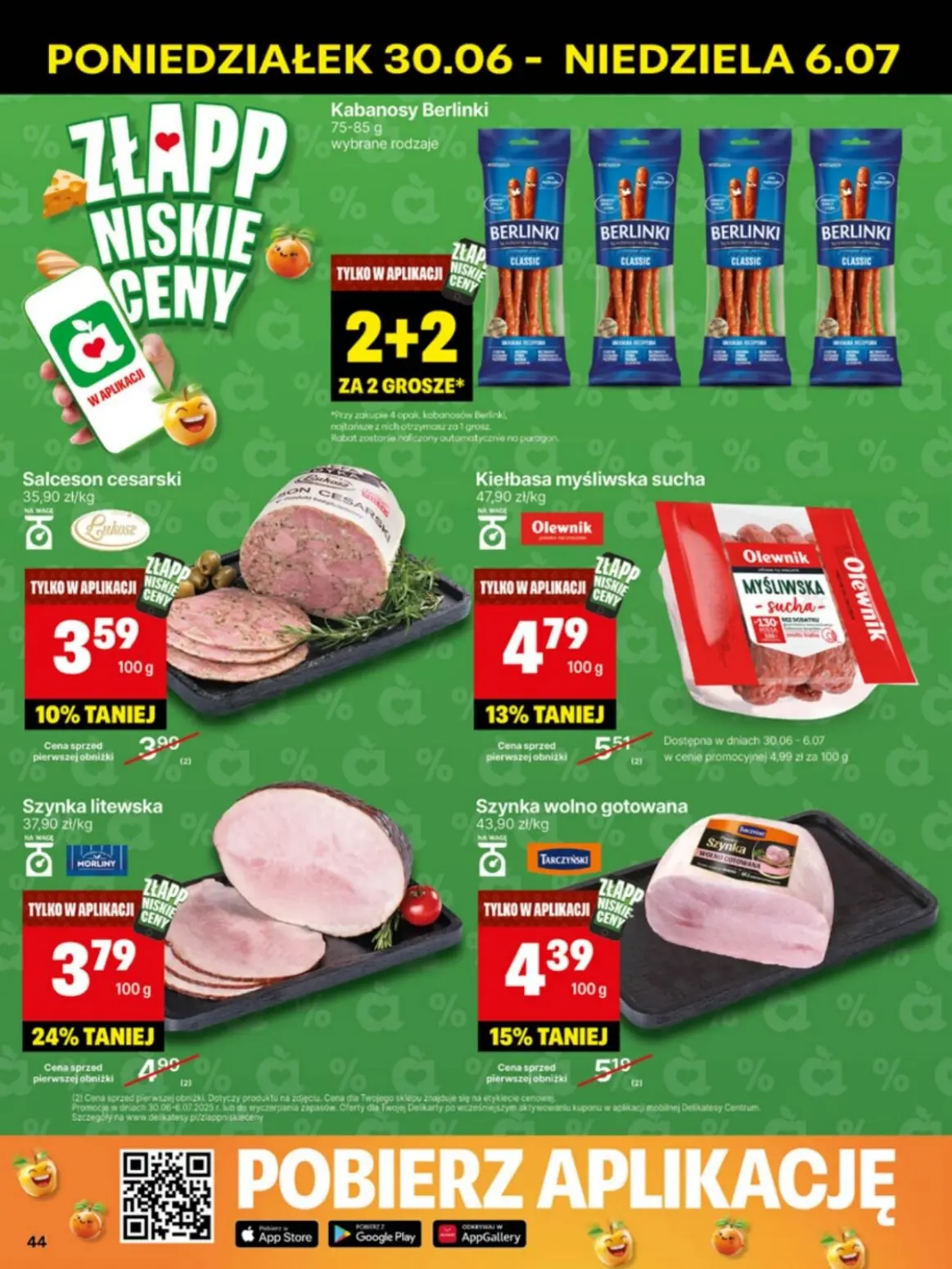 gazetka promocyjna Delikatesy Centrum Od poniedziałku - Strona 44