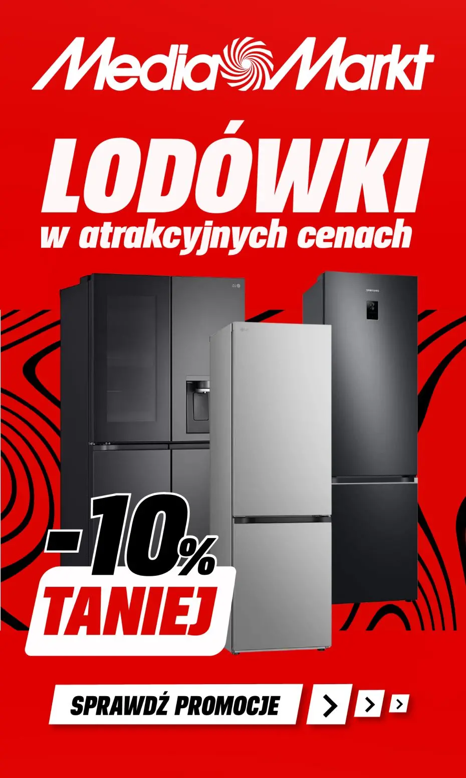 gazetka promocyjna Media Markt Lodówki w atrakcyjnych cenach -10% TANIEJ! - Strona 1