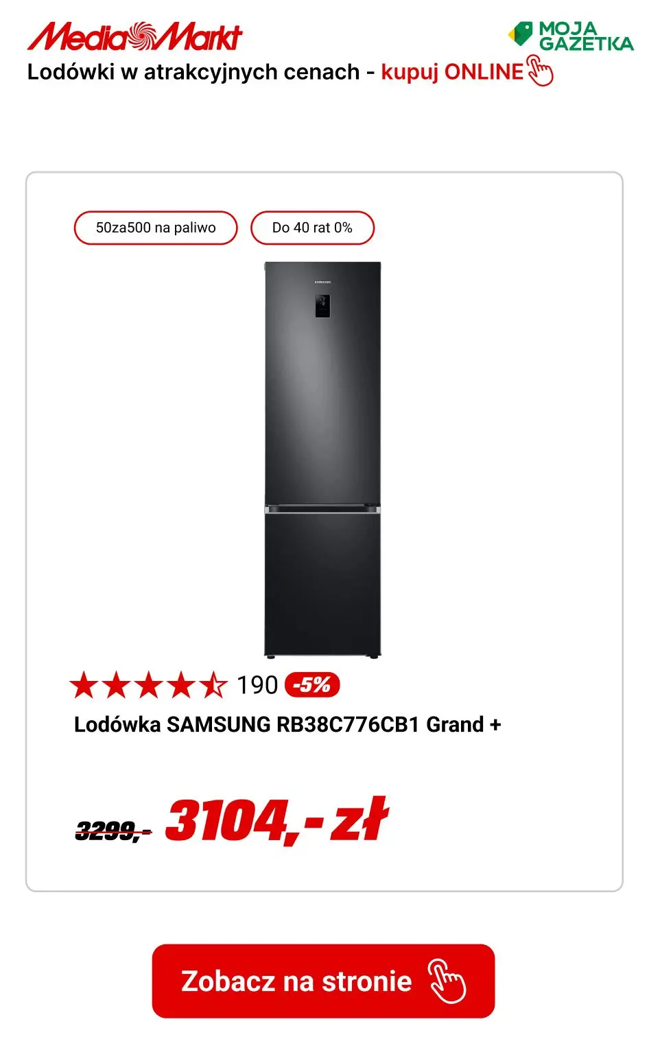 gazetka promocyjna Media Markt Lodówki w atrakcyjnych cenach -10% TANIEJ! - Strona 2