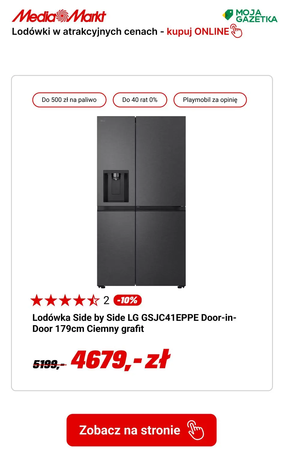gazetka promocyjna Media Markt Lodówki w atrakcyjnych cenach -10% TANIEJ! - Strona 4
