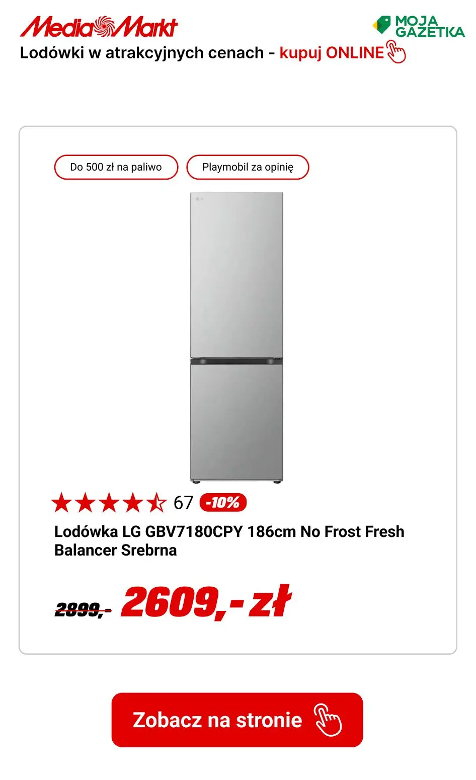 gazetka promocyjna Media Markt Lodówki w atrakcyjnych cenach -10% TANIEJ! - Strona 6