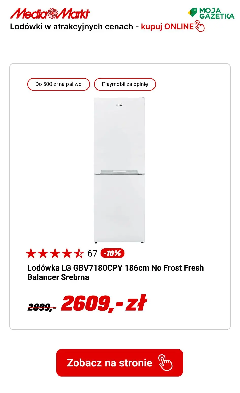 gazetka promocyjna Media Markt Lodówki w atrakcyjnych cenach -10% TANIEJ! - Strona 7