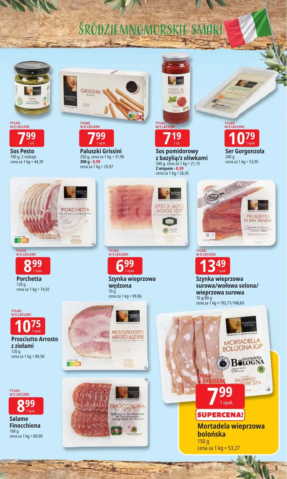 gazetka promocyjna E.Leclerc Śródziemnomorskie smaki - Strona 5