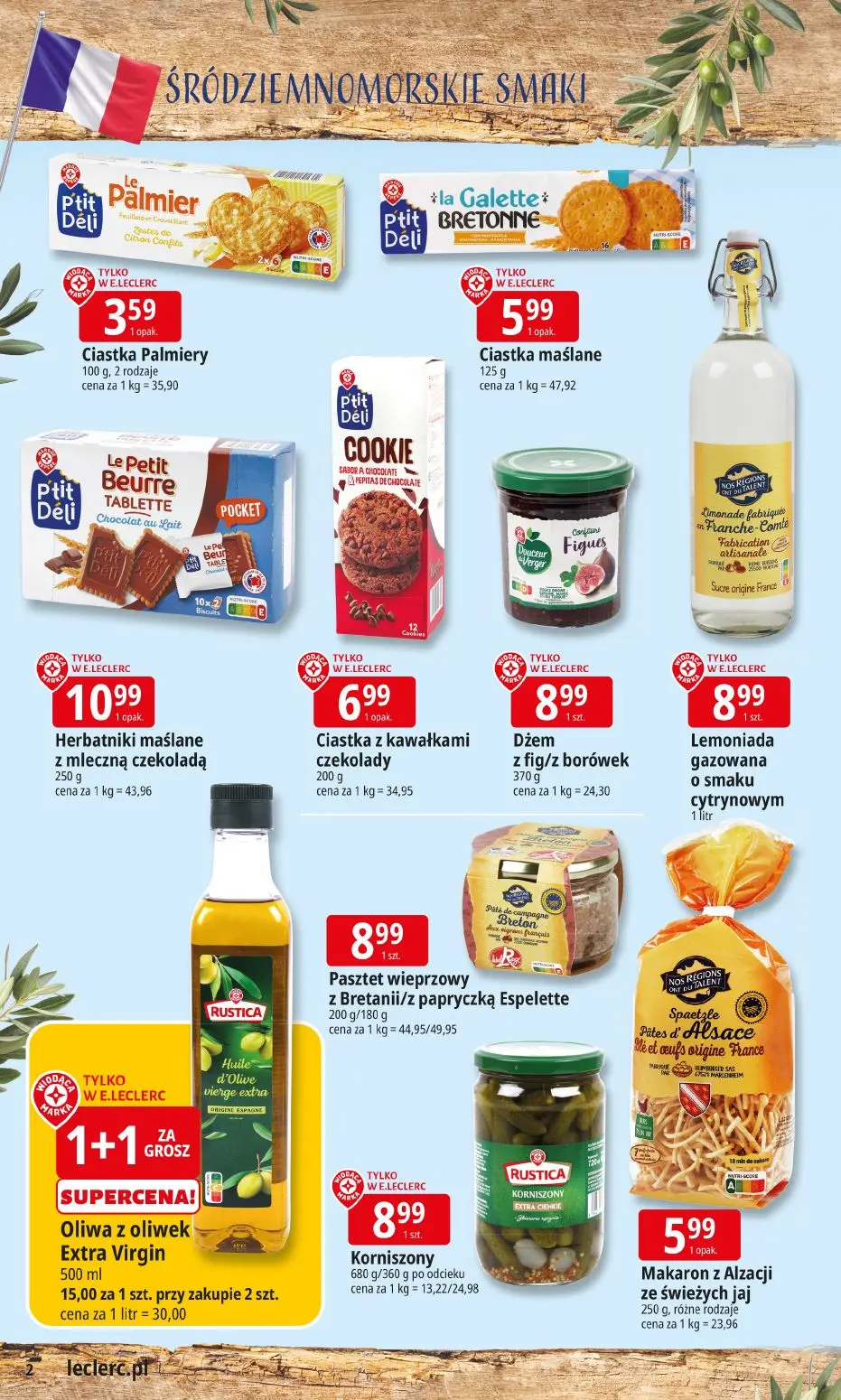 gazetka promocyjna E.Leclerc Śródziemnomorskie smaki - Strona 2