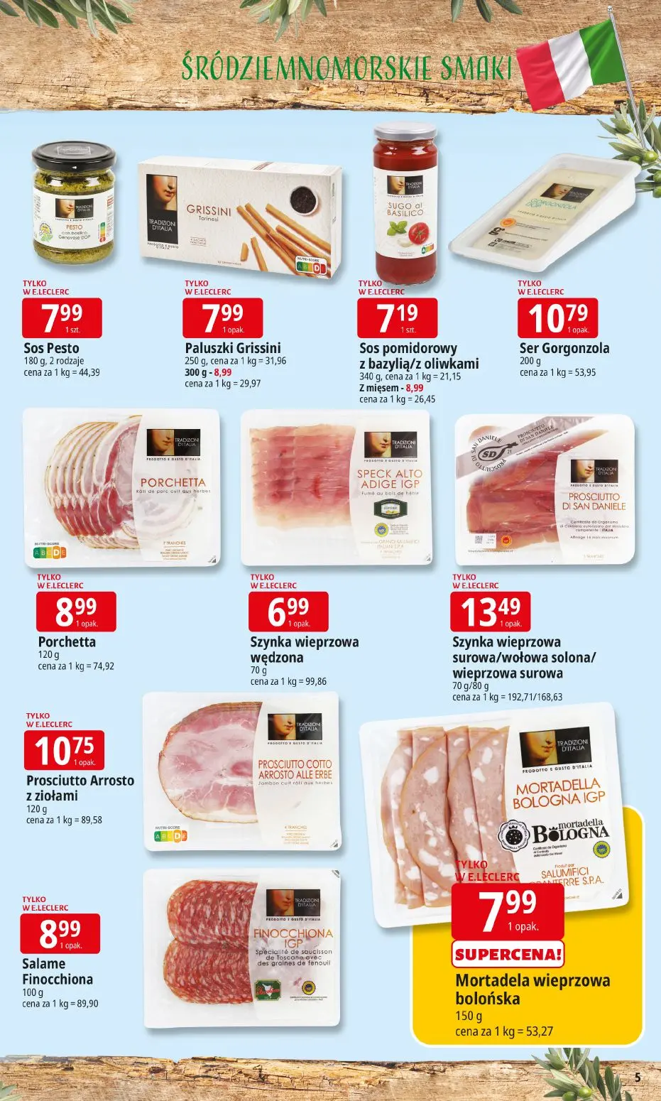 gazetka promocyjna E.Leclerc Śródziemnomorskie smaki - Strona 5