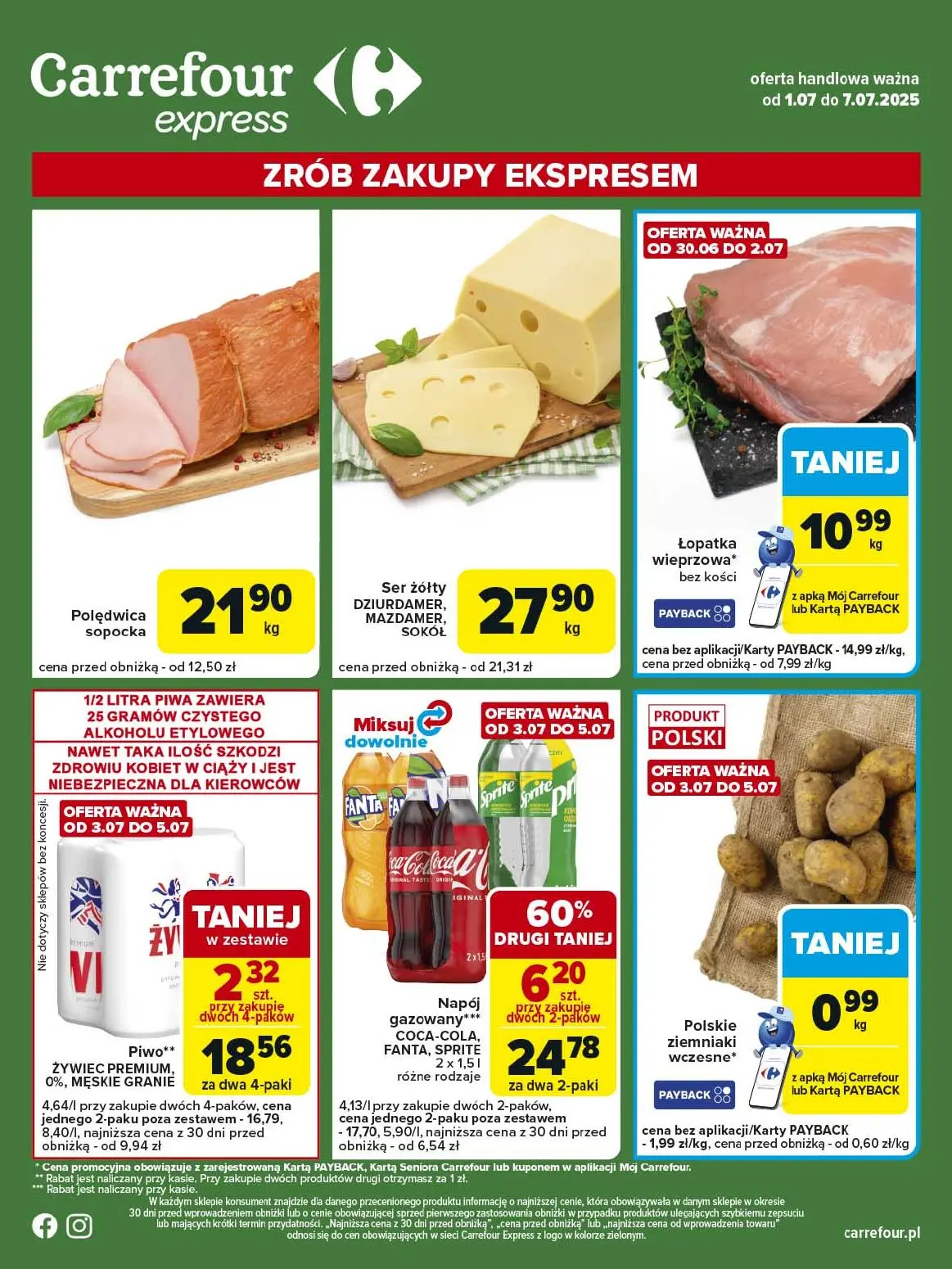 gazetka promocyjna Carrefour Express Zrób zakupy ekspresem - Strona 1