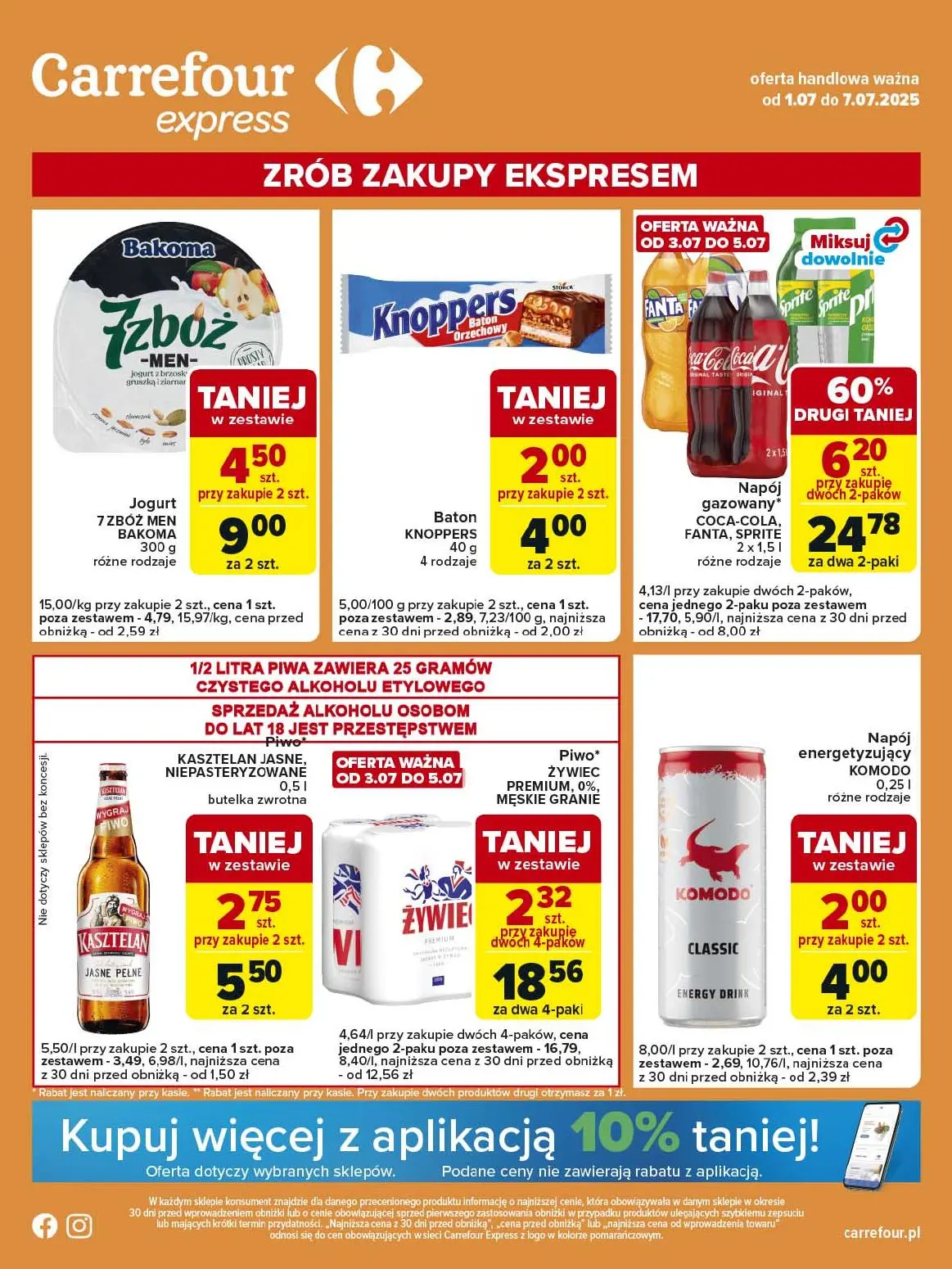 gazetka promocyjna Carrefour Express Zrób zakupy ekspresem - Strona 1
