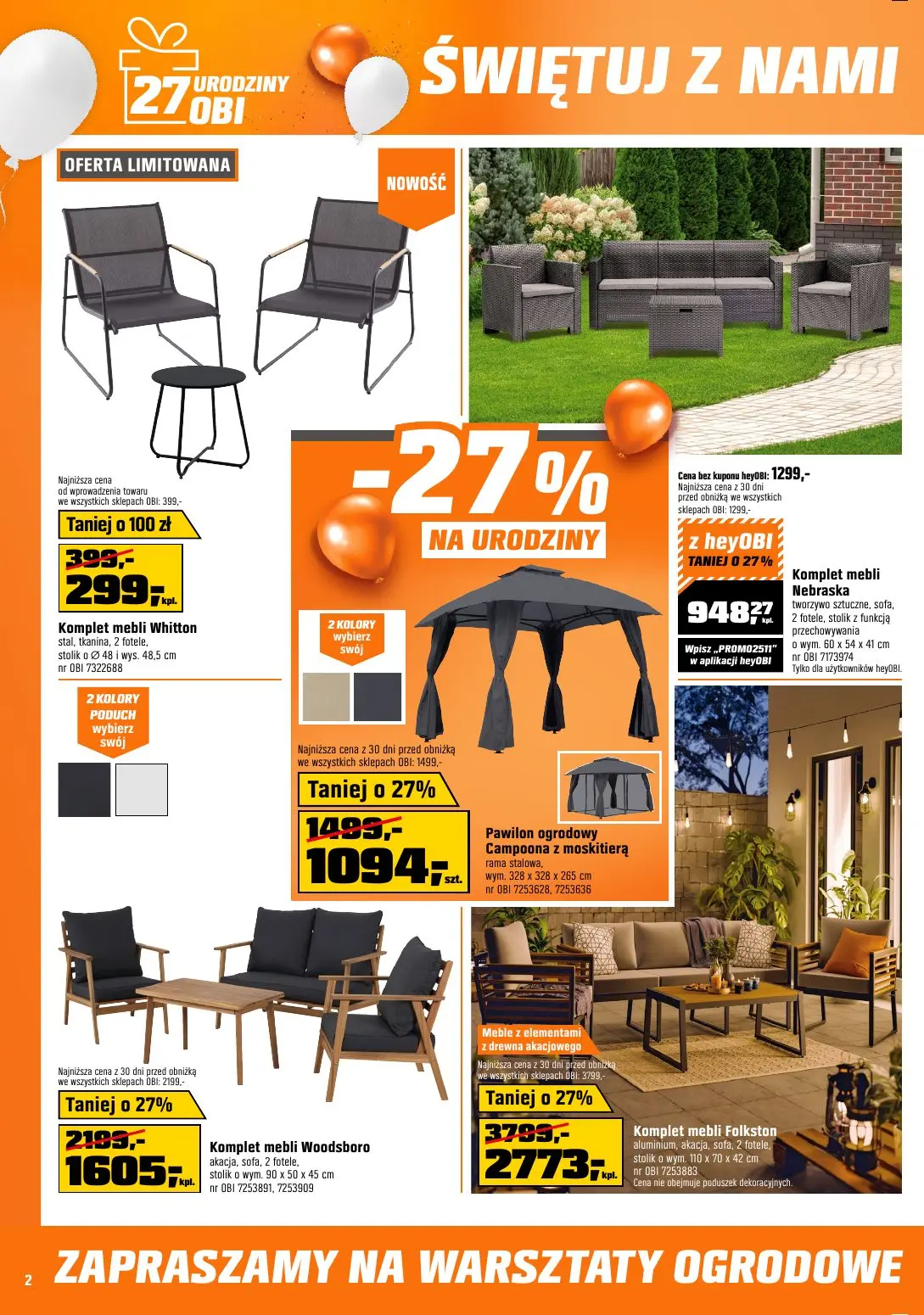 gazetka promocyjna OBI 27 urodziny - Strona 2