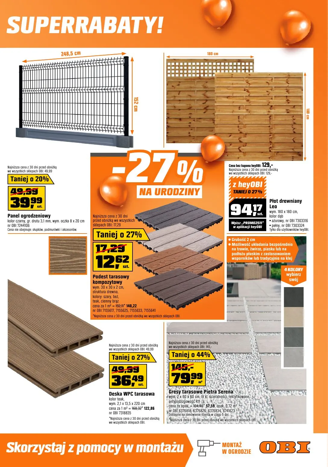 gazetka promocyjna OBI 27 urodziny - Strona 5