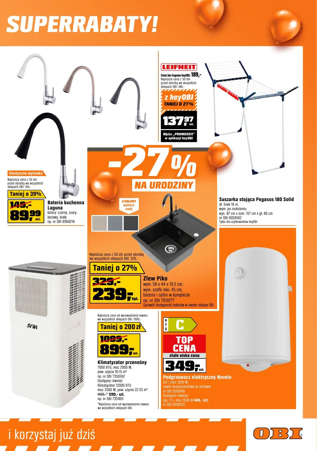 gazetka promocyjna OBI 27 urodziny - Strona 9