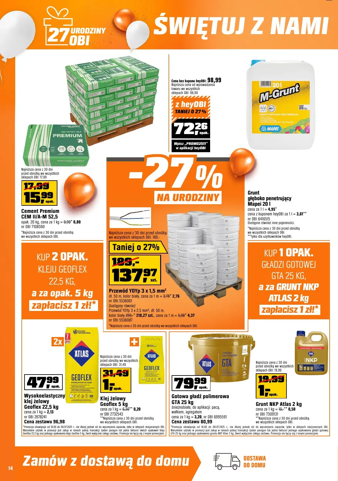 gazetka promocyjna OBI 27 urodziny - Strona 14